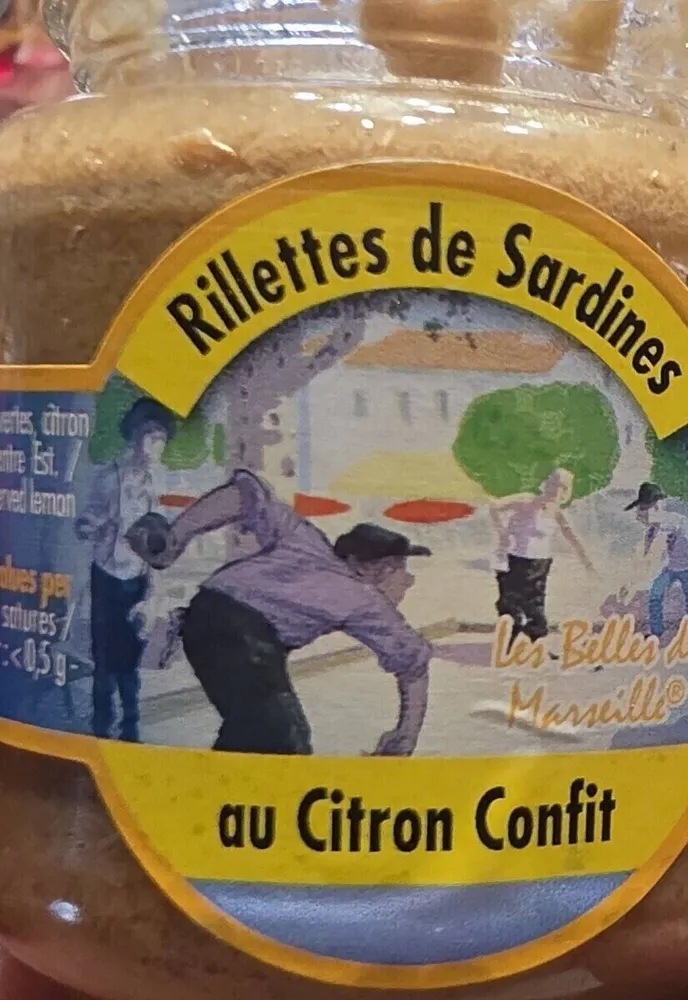 Rillettes de sardines au citron confit
