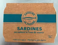 Sardines au naturel à l'eau de source