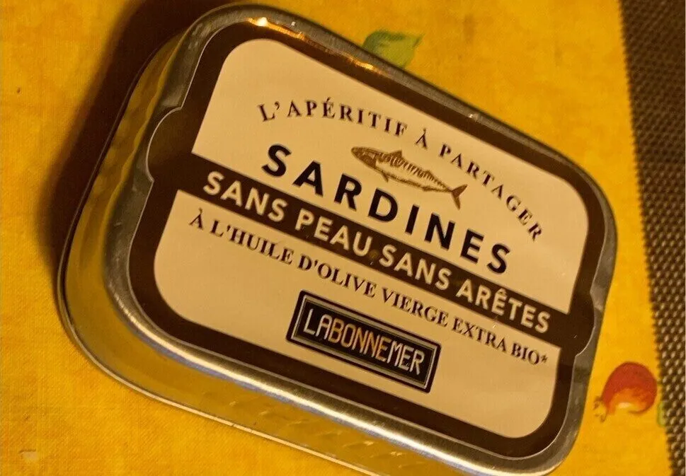 Sardine sans peau sans arêtes à l’huile d’olive vierge extra bio
