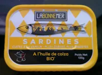 Sardines à l'huile de colza Bio