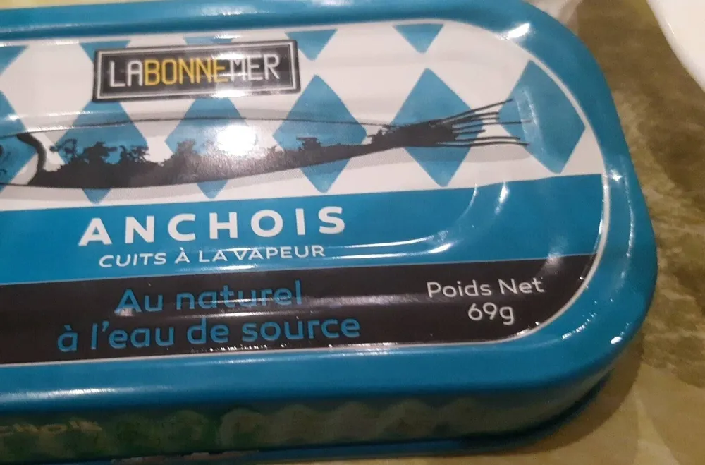 Anchois cuits à la vapeur
