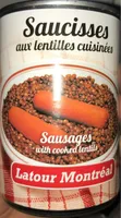Saucisse aux lentilles