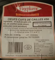 Oeufs cuit de caille