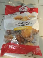 12 Madeleines coquilles pur beurre