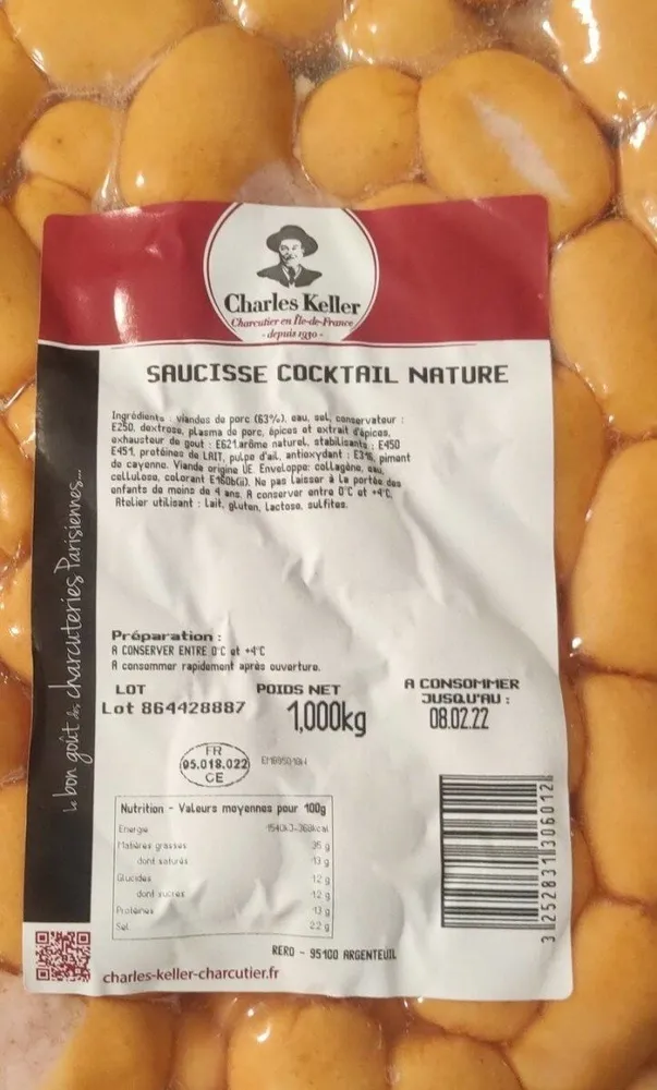 Saucisse cocktail nature