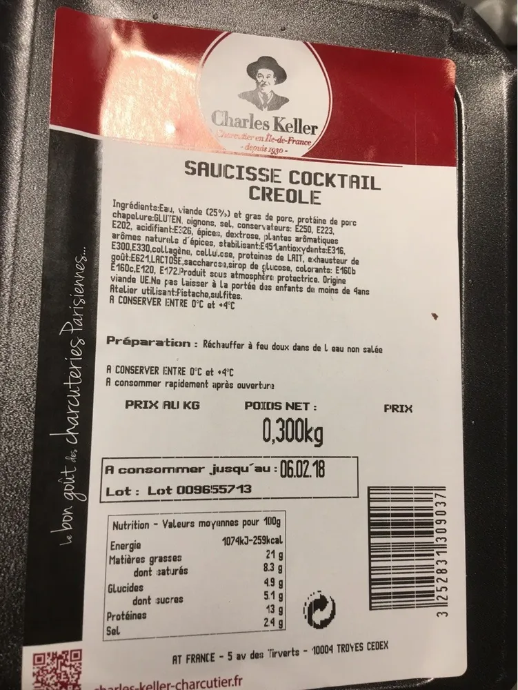 Saucisse cocktail creole