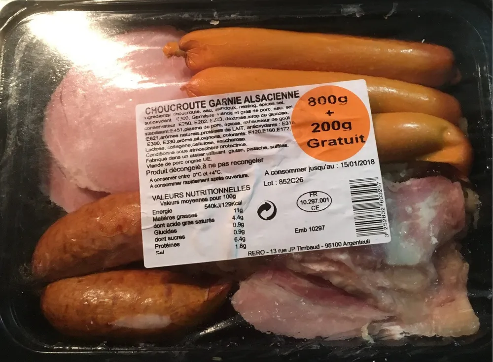 Choucroute garnie alsacienne