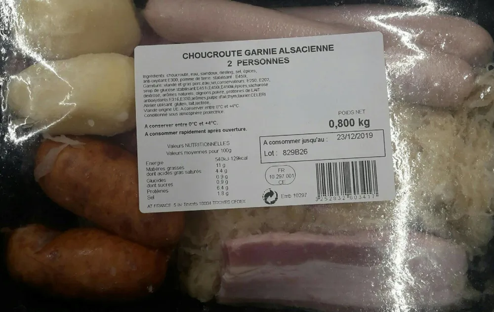 Choucroute garnie alsacienne