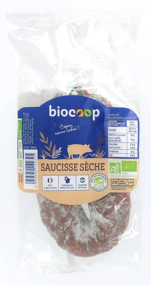 Saucisse sèche de porc