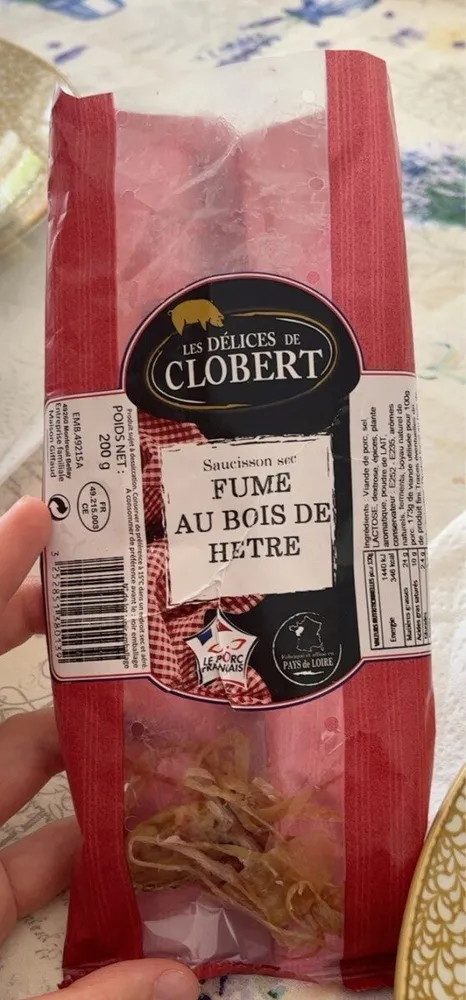 Saucisson sec fumé de hêtre