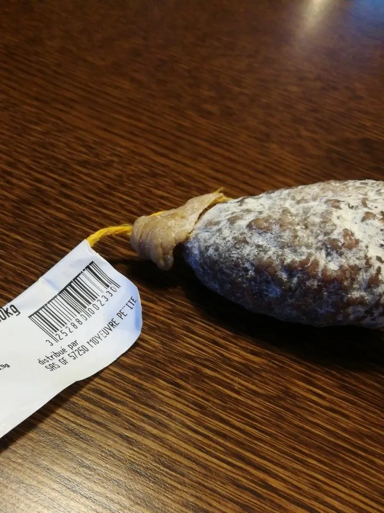 saucisson pur porc noisettes