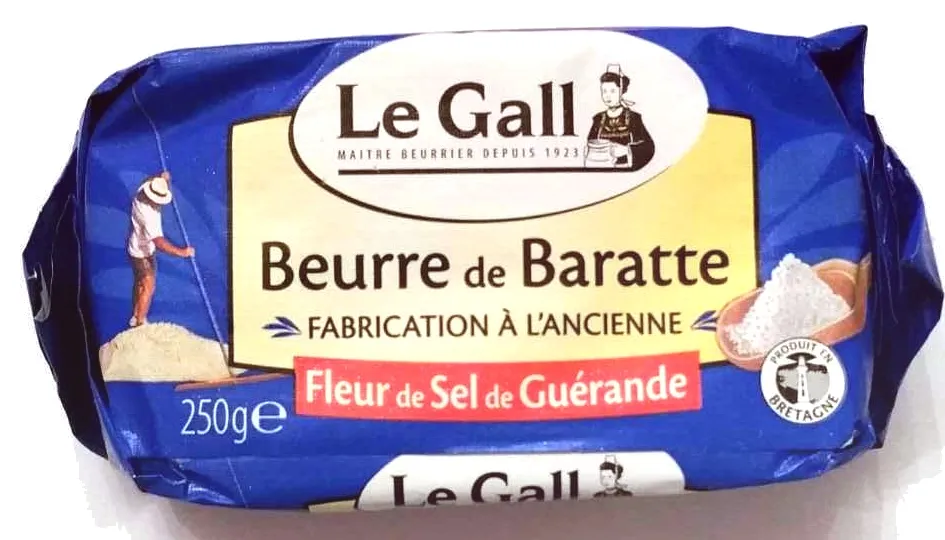 Beurre de baratte , fleur de sel de guérande
