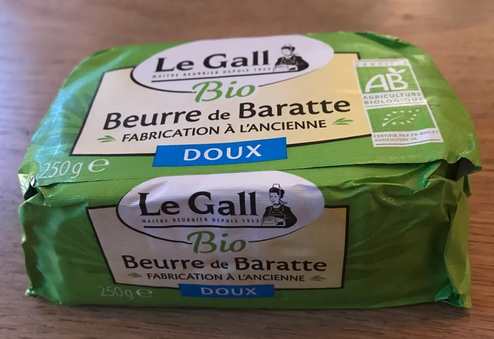 Beurre de baratte doux bio
