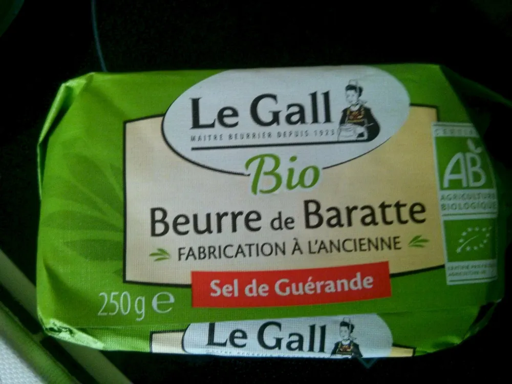 Beurre de Barratte bio au sel de Guérande