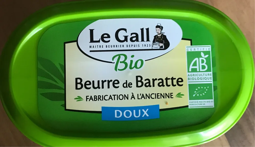 Beurre de baratte biologique Doux
