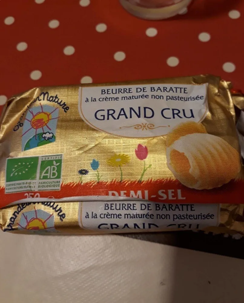 Beurre de baratte grand cru 1/2 sel
