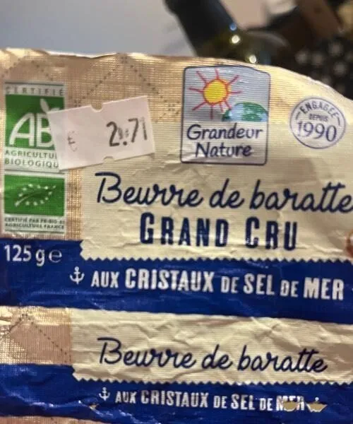 Beurre de baratte Grand Cru