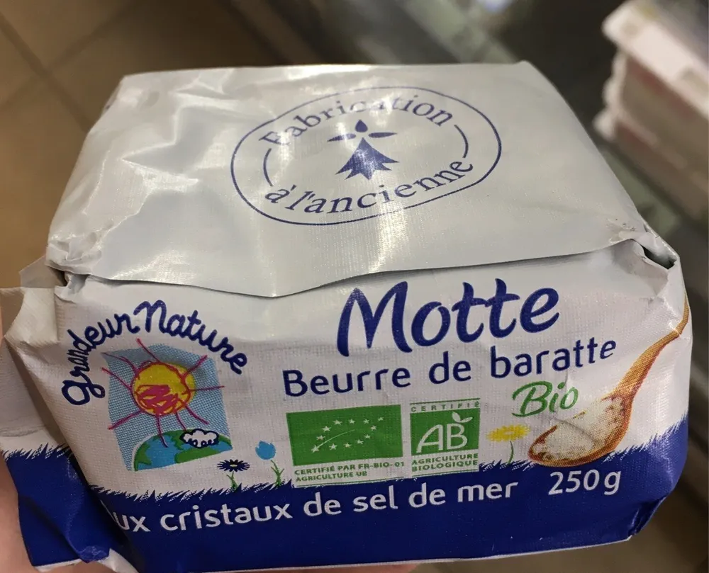 Motte beurre de baratte BIO aux cristaux de sel de mer