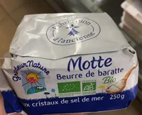 Motte beurre de baratte BIO aux cristaux de sel de mer