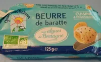 Beurre de baratte biologique aux algues de Bretagne