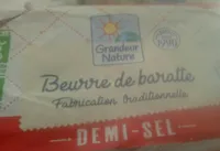 Beurre de baratte, fabrication traditionnelle demi-sel