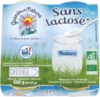 Spécialité laitiière Nature Sans lactose