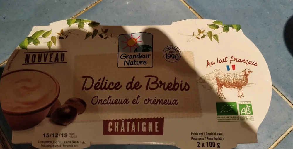 Délice de brebis, onctueux et crémeux Chataîgne