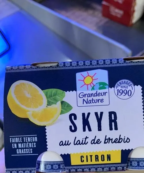 Skyr au lait de brebis  citron