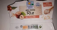 Grandeur nature 100% vegetal riz au praliné