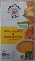 Velouté de potiron et courge Butternut