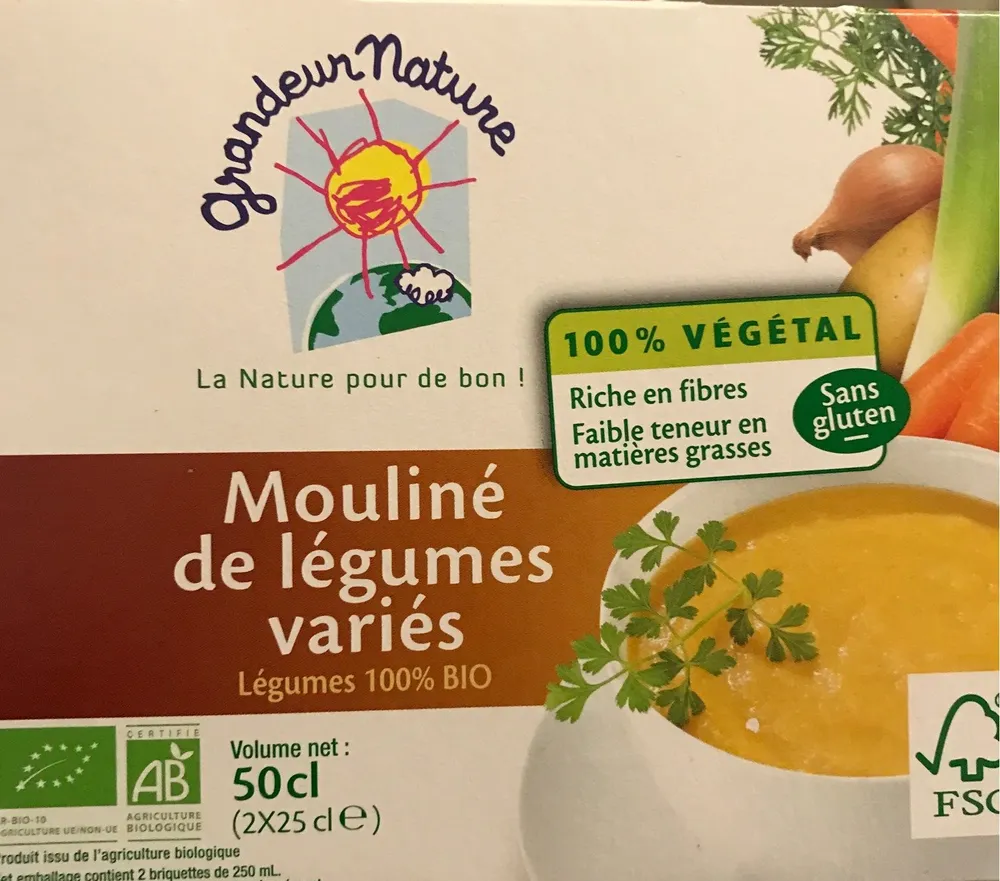 Mouliné de légumes variés
