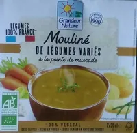 Mouliné de légumes variés à la pointe de muscade, issu de l'agriculture biologique