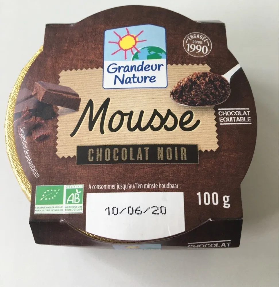 Mousse chocolat noir