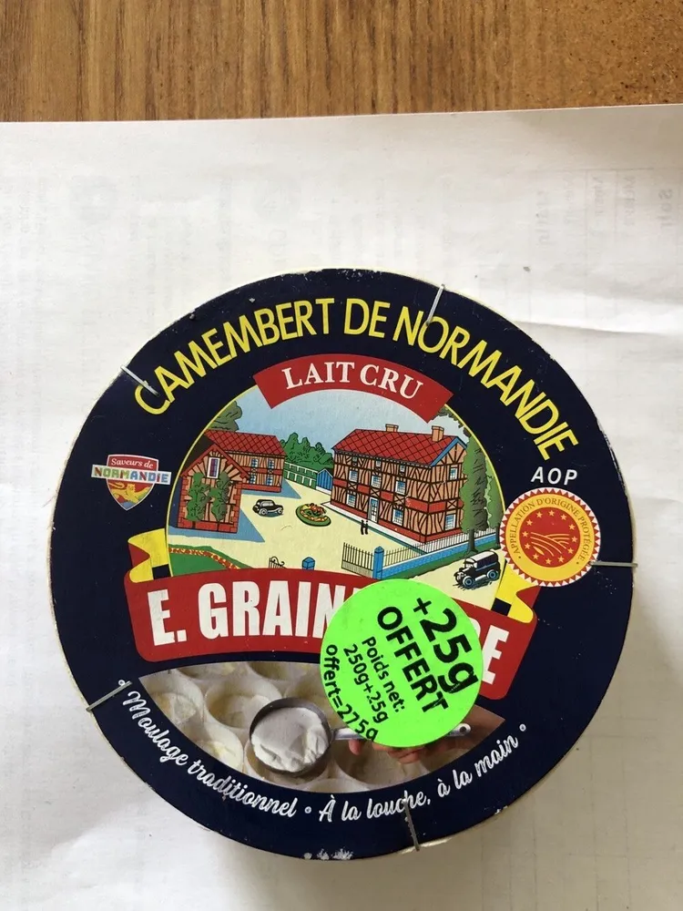 Camembert250G+10%Lait Cru,
