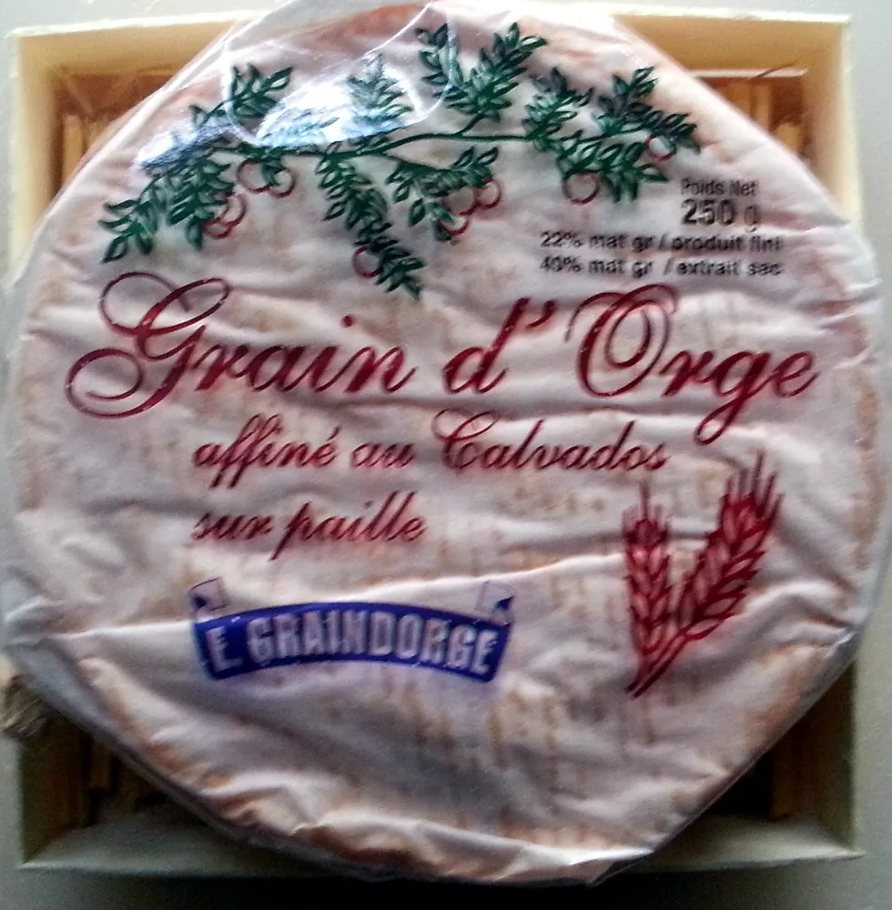 Grain d'Orge affiné au Calvados sur paille (22 % MG)