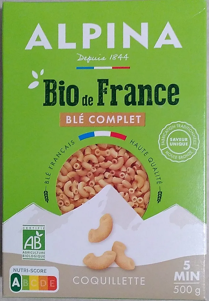 Coquillette blé complet