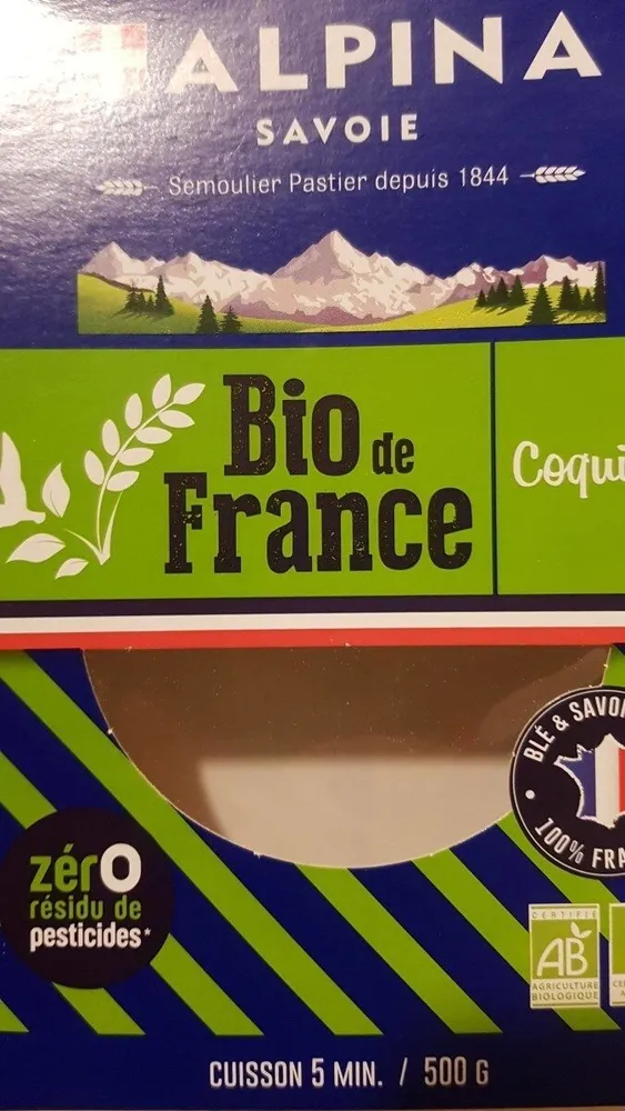 Coquillettes bio de France