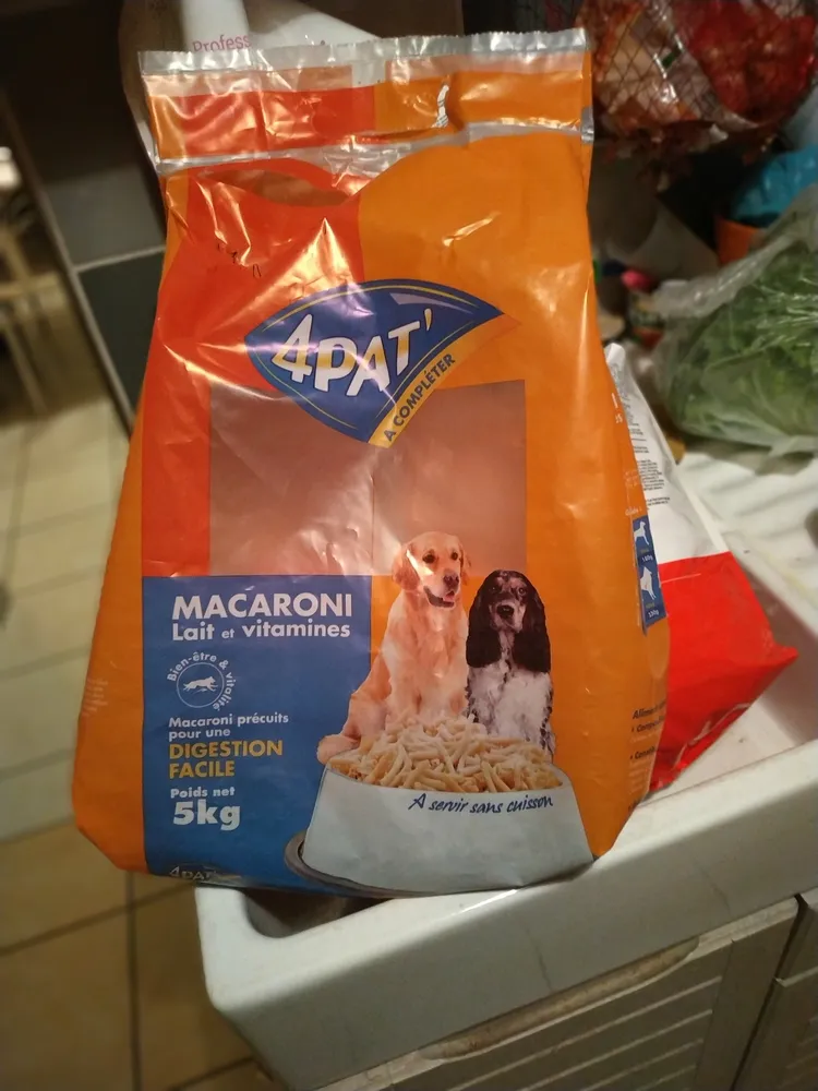 Sac 5KG Macaronis / Vitamines Blanc 4'pat