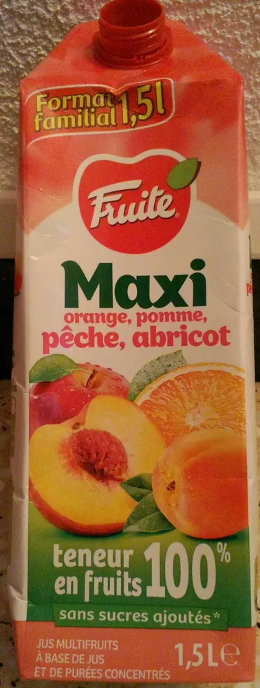 Maxi Orange, Pomme, Pêche, Abricot