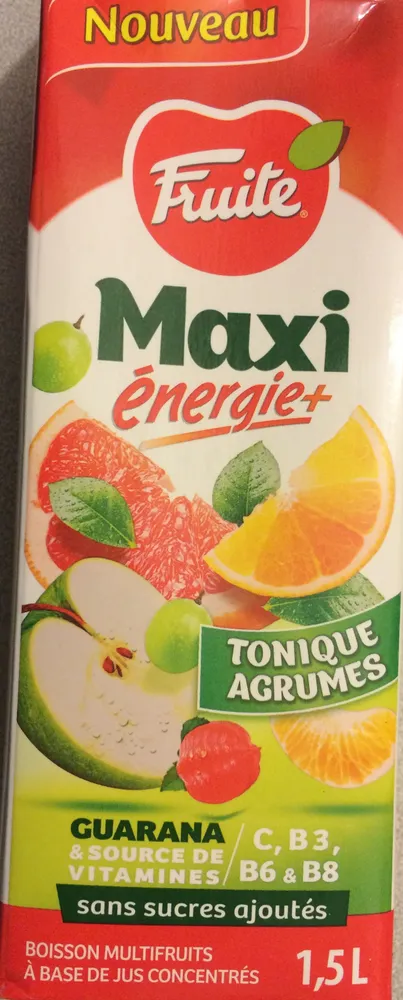 Maxi énergie+ Tonique agrumes