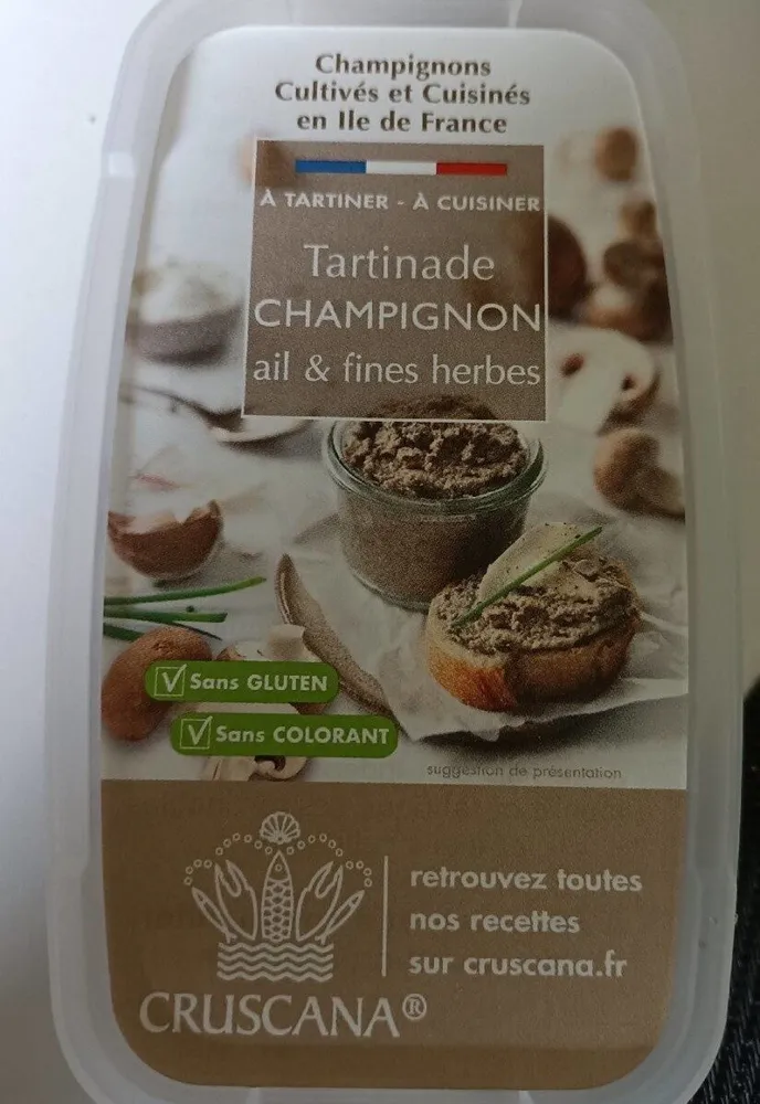 Tartinade champignon ail & fines herbes
