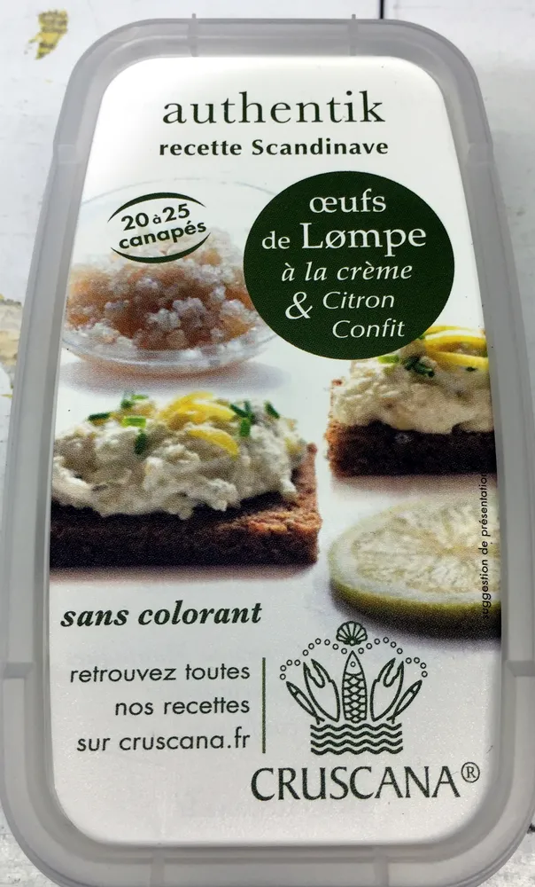 Œufs de lump à la crème et citron confit - authentik recette scandinave
