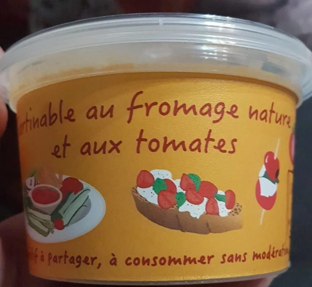 Tartinable au fromage nature et aux tomates