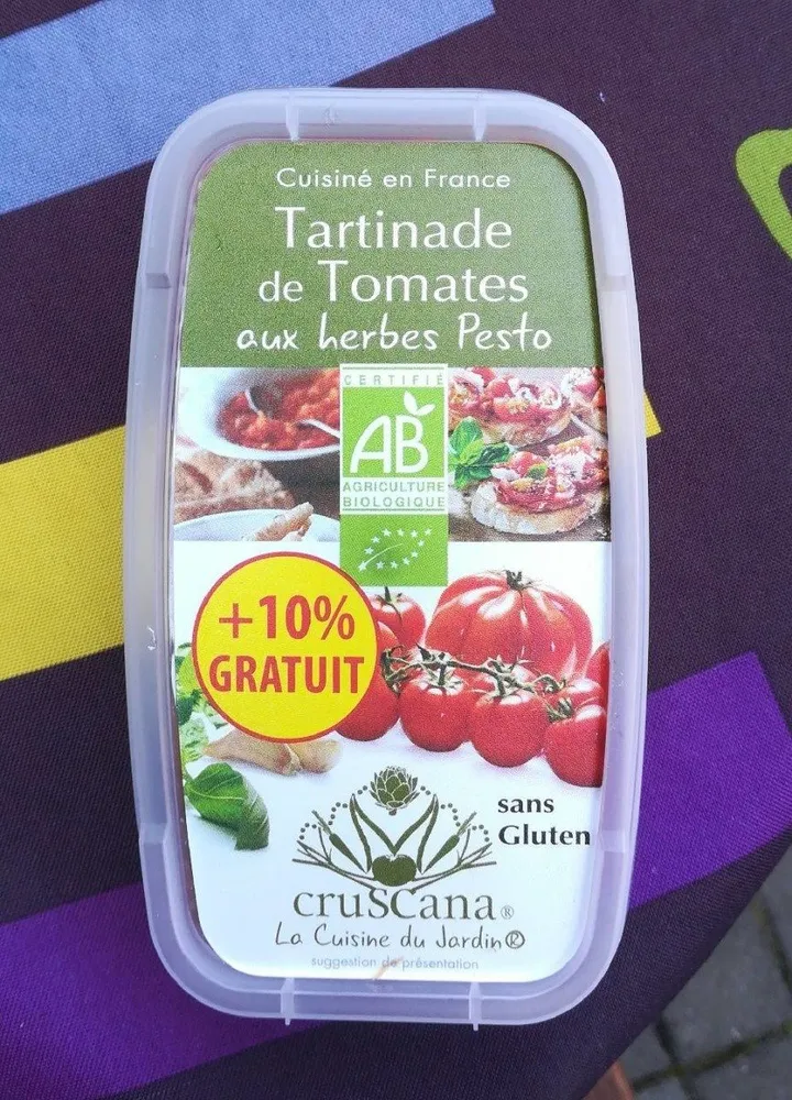 Tartine de tomates aux herbes