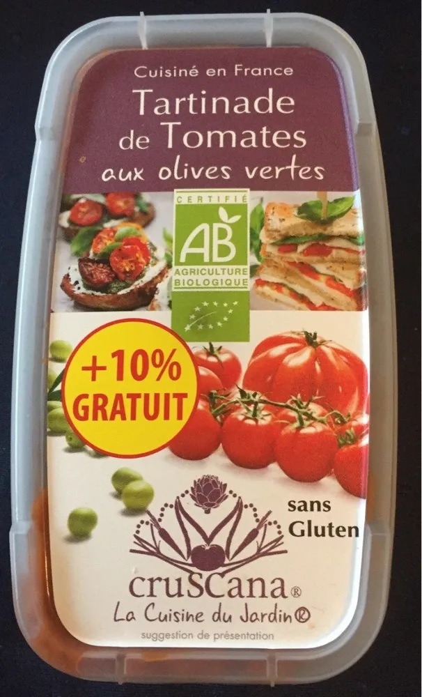 Tartinade de tomates aux olives vertes