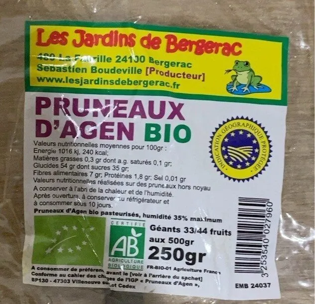 Pruneaux d’Agen Bio