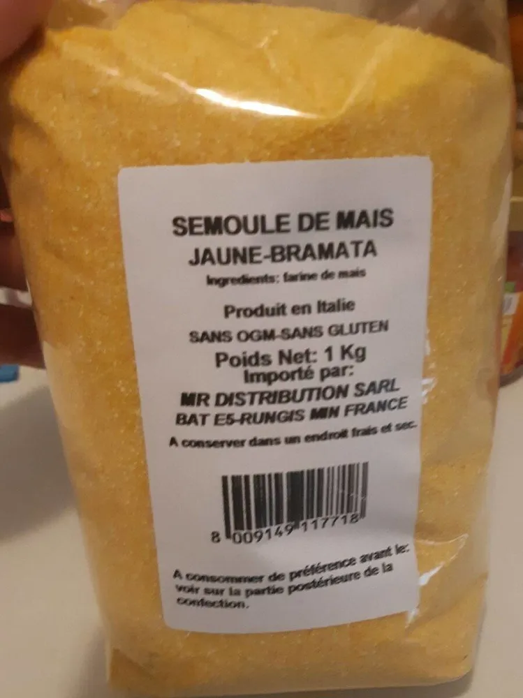Semoule de maïs jaune