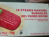 Steaks haches surgeles