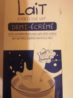 Lait sterilise uht demi ecreme