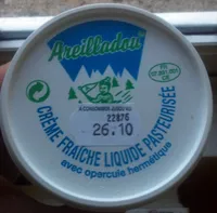 Crème fraîche liquide pasteurisée
